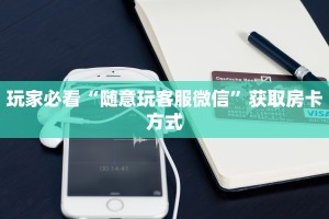 玩家必看“随意玩客服微信”获取房卡方式